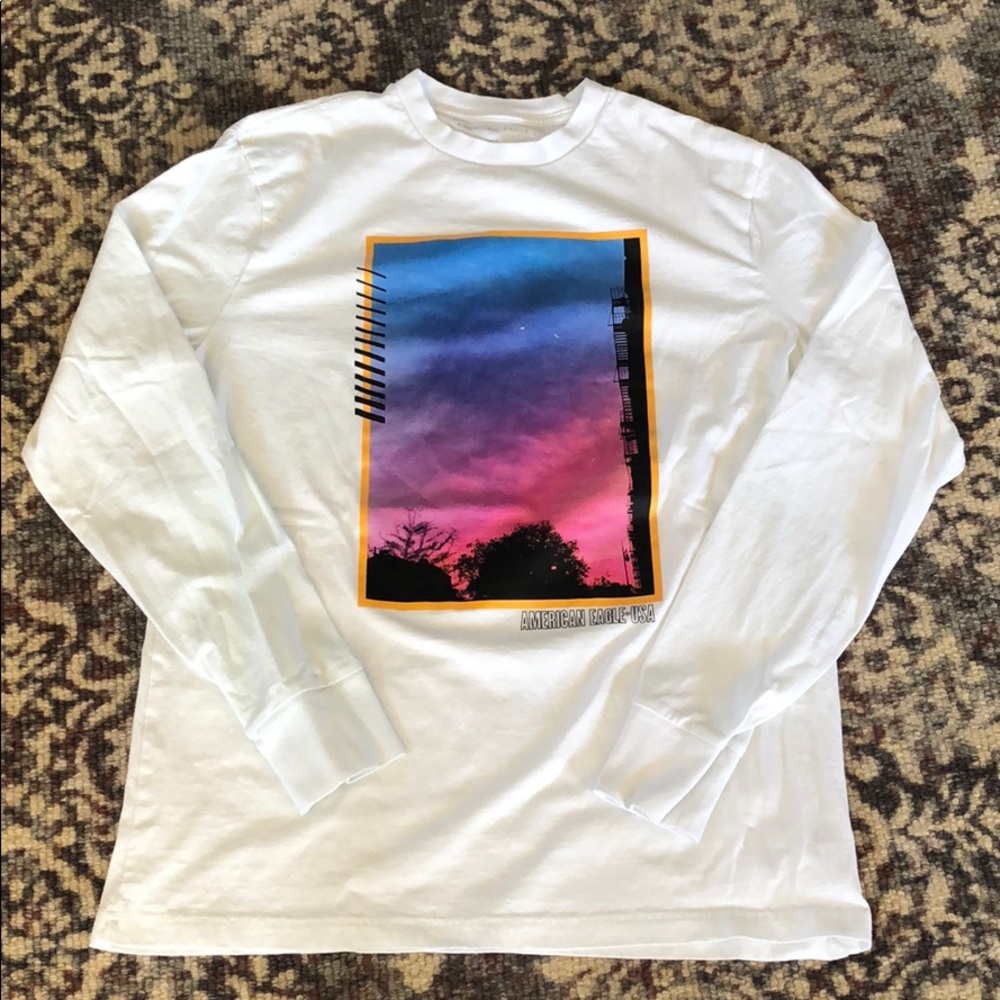 Medium Men’s Sunset American Eagle Long Sleeve Tee